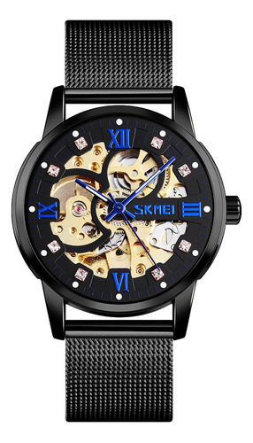 Reloj Mecánico Automático Z Wristwatch Mesh Belt Gear 3001