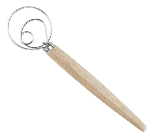 Batidor En Forma De S Con Mango De Madera, Bobina De Harina,