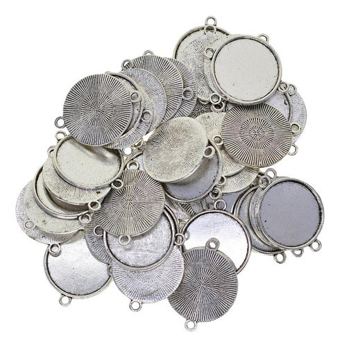 100 Pieces Tibetan Round Blank Bezel 18mm 20mm Cabochon Base