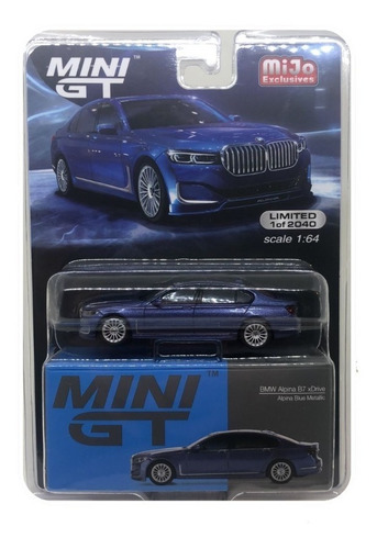Mini Gt Bmw Alpina B7 Xdrive Alpina Blue Metallic #471 1:64 Color Azul
