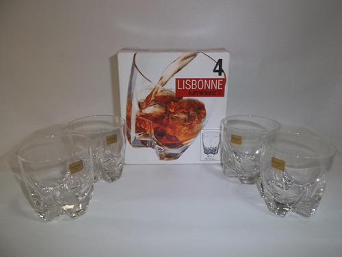 Set Vasos Cristal D'arques Whisky Lisbonne Luminarc France