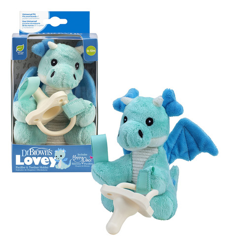 Dr. Brown's Baby Lovey - Soporte Para Chupete Y Mordedor, Dr