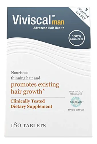 Viviscal Para Hombres - Crecimiento Cabello 180 Tabletas