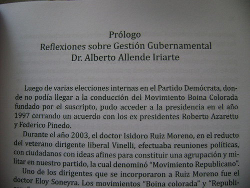 Reflexiones Sobre Gestion Gubernamental. Eloy Soneyra