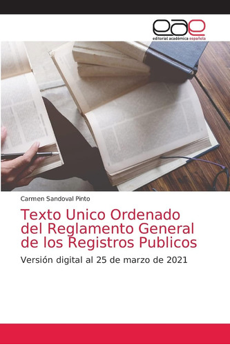 Libro: Texto Unico Ordenado Del Reglamento General Re