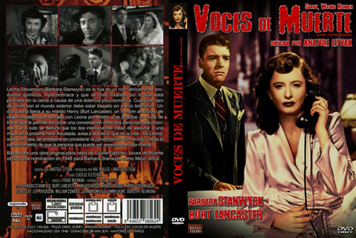 Voces De Muerte- Barbara Stanwyck- Cine Negro- Dvd