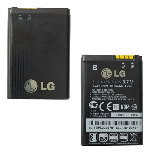 Bateria Pila LG Lgip-520n LG Gd900 Bl40 Gw505 Original