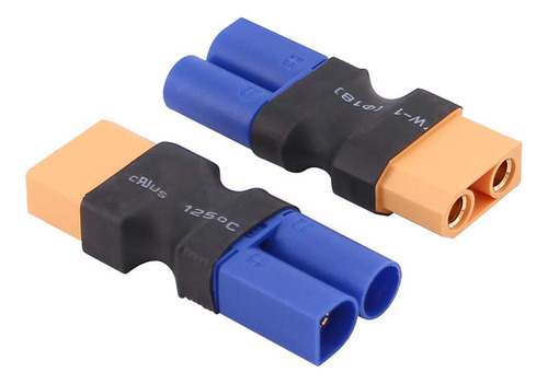 Pack 2 Adaptadores Ec5 A Xt90 Para Conexiones Eficientes