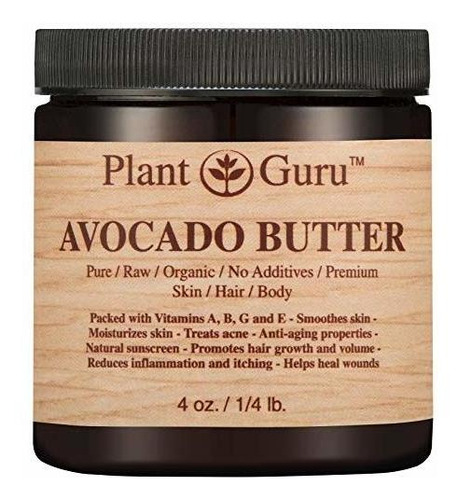 Body Butter Aguacate 4 Oz 100% Puro Fresco Crudo Natural Pre