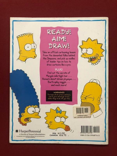 Livro - Cartooning With The Simpsons - Matt Groening (Usado)