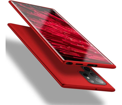 Clasica  Gratis Funda Para Samsung Galaxy S22 Ultra -  Rojo