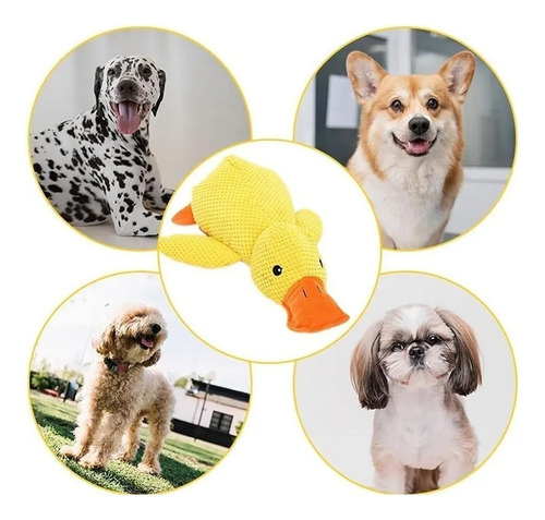 J 2pcs Juguete Chirriante For Perro De Peluche Pato Masticar
