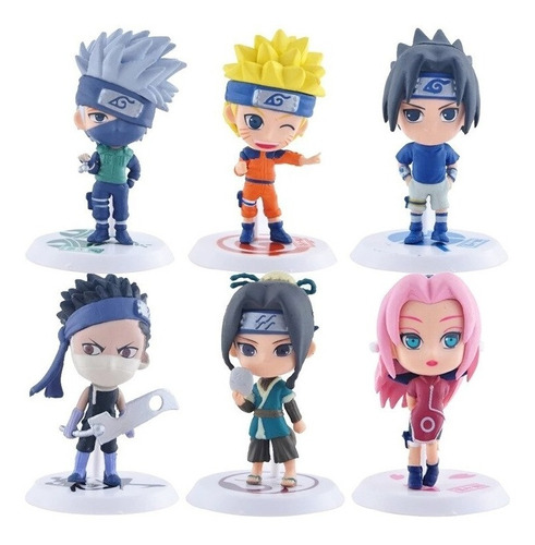 Set 6 Figuritas Naruto Shippuden Colección