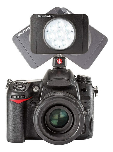 Lámpara Manfrotto Lumimuse Mlumiemu-bk De 8 Led Negra