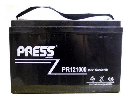 Bateria De Gel Recargable 100 Amper 12 Volts Marca Press