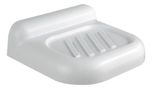 Jabonera Plástica Accesorio Para Baño Auto Adhesivo Color Blanco