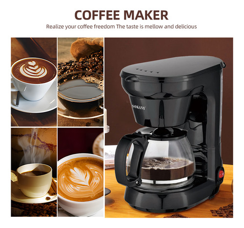 Cafetera De Oficina O Cafetera Para 6 Tazas, Ideal Para Uso