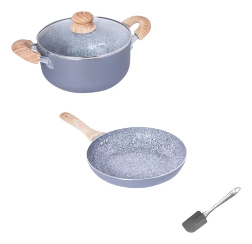 comprar Set 3pz Olla 26cm Sarten 26cm Hudson Antiadherente Granito comprar Set 3pz Olla 26cm Sarten 26cm Hudson Antiadherente Granito