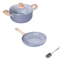 Comprar Set 3pz Olla 26cm Sarten 26cm Hudson Antiadherente Granito