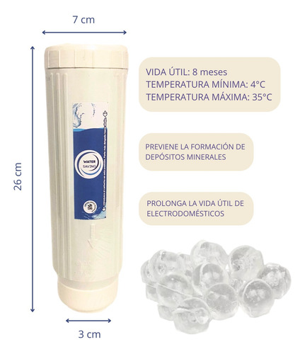 Filtro Purificador Bajomesada O Tanque De Agua Rosca 3/4 Lila