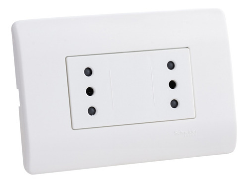 Enchufe Duplex 2p+t 10a 250v Blanco Schneider Mwd130227547
