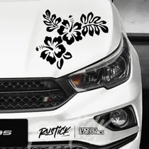 Comprar Calco Sticker Ploteo Flores Hawaianas Tatoo Auto Tuning 25cm