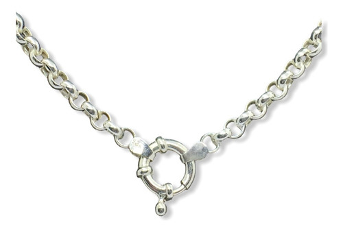 Cadena Rolo Con Dije Cruz Del Equilibrio Plata 925 (arg50033