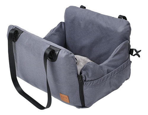 Asiento De Coche Para Perros, Cojín Extraíble, Nido Gris