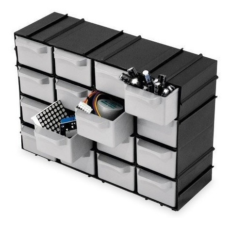 Gaveteiro Organizador Pequeno 16 Gavetas Modular