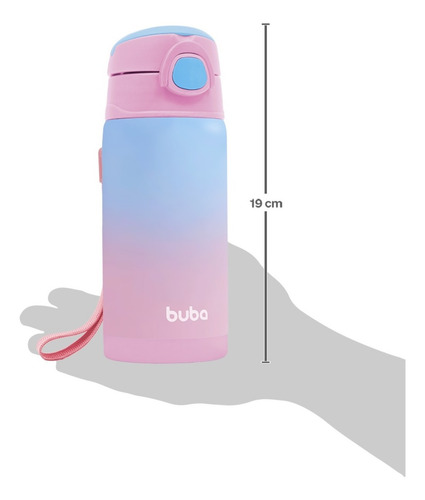 Imagem 4 de 5 de Garrafinha Infantil Buba Canudo Silicone Água Suco Envio 24h