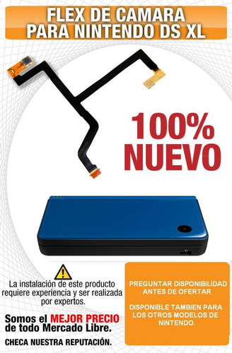 Imagen 2 de 2 de Repuesto Flex Camara De Nintendo Dsi Xl
