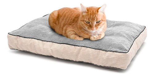 Cama Antiestres Viscoelástica Microfibra Para Gato Elegante