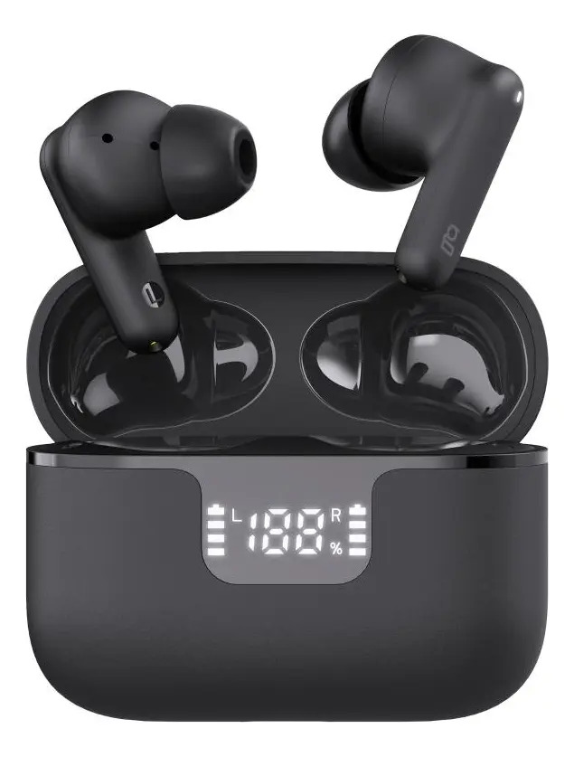 Fone De Ouvido Bluetooth Cancelamento Ativo De Ruído Geonav Cor Preto
