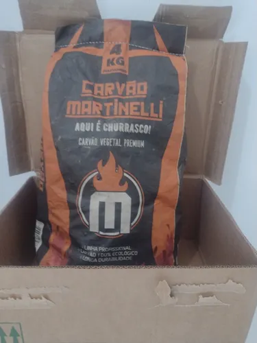 Carvão Vegetal Para Churrasco De 4 Kg