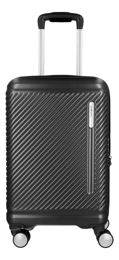 Valija Carry On Samsonite Olympia Rígida Expandible Candado Tsa 8 Ruedas Negra
