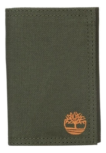 Cartera Timberland Trifold Lona Verde Militar Billetera