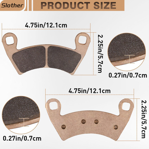 Pastillas De Freno Sinterizadas Para Polaris Rzr Xp 1000 Eps