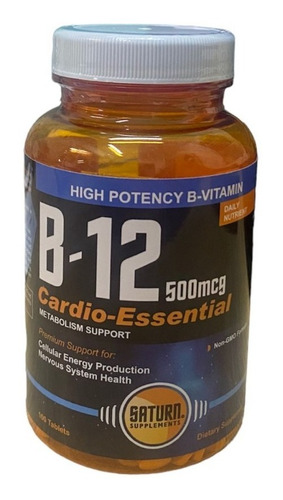 Vitamina B12 500 Mcg Saturn Apto Vegano