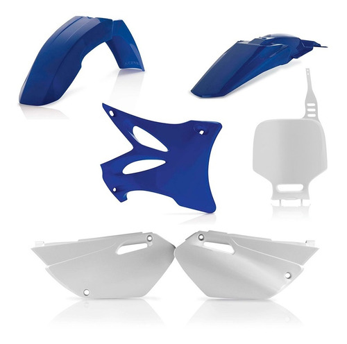 Kit Plasticos Yamaha Yz 85 02 - 14  Azul/blanco Polisport