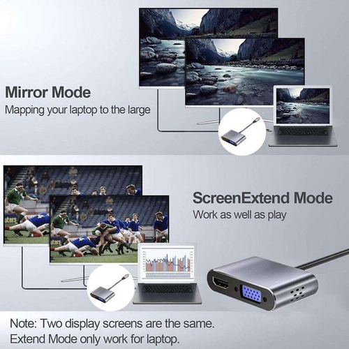 H Adaptador Vga, Divisor De Expansión, Nuevo Concentrador