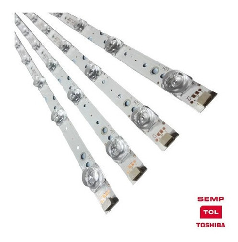 Kit Barras De Led Semp Toshiba Tcl 50p65us 50p8m 50p65 Nova