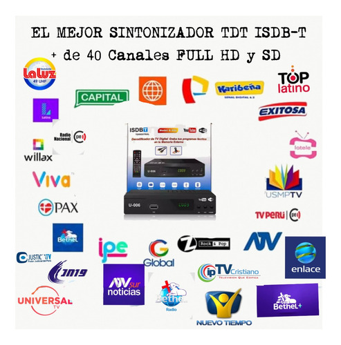 Imagen 1 de 7 de Sintonizador Digital + Youtube Para Tv
