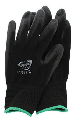 Guantes Guante Mundial Pug17 Negro Nylon, Negro Con Rev