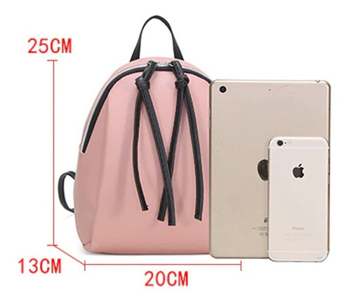 Mochila Chica Mujer Cuero Urbana Moderna Ultima Moda