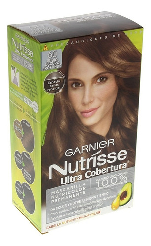 Tinte Nutrisse Rubio Oscuro Profundo 60u Garnier 60u Rubio Oscuro Profundo