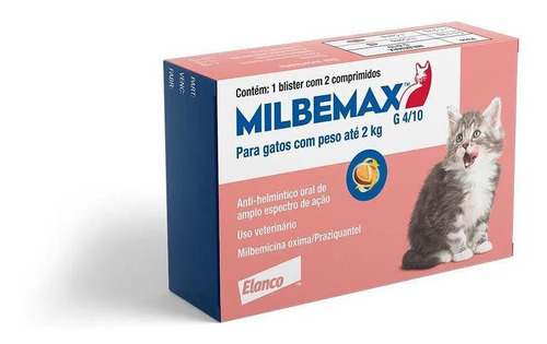 Milbemax Para Gatos Até 2kg