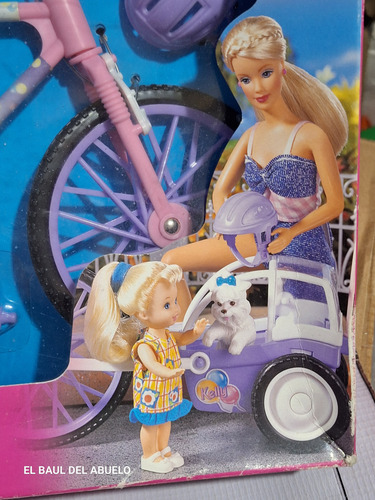 Barbie Mattel Bicicleta Remolque (Usado)