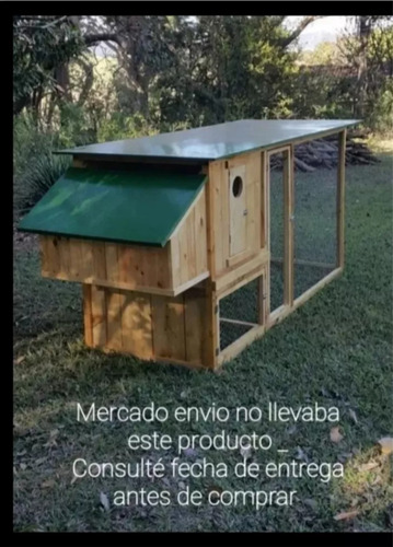 Gallinero Con Techo De Chapa Nido Para 3 Ponedoras Total 9