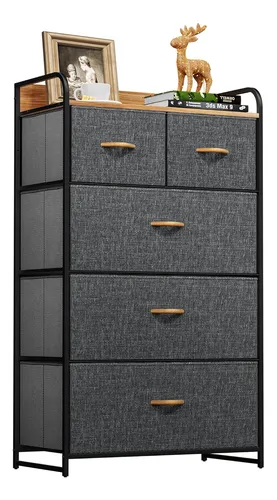 comprar Cómoda De Tela Con 5 Cajones, Torre De Almacenamiento Con Gr