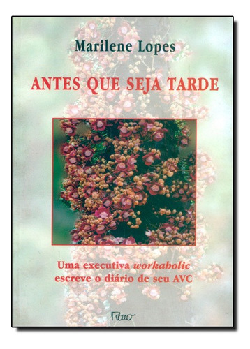 Antes Que Seja Tarde, De Marilene Lopes. Editora Rocco Em Português
